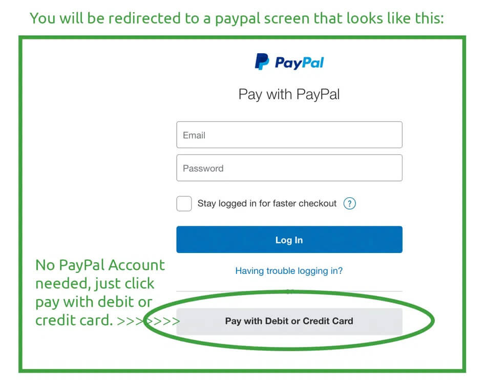 No Account Needed For PayPal Payments To MediMushrooms International Ltd