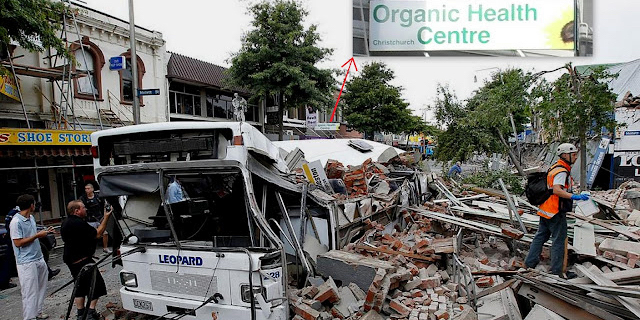 Organic Health Centre 2011 Christchurch Earthquake MediMushrooms International Ltd In NZ